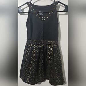 Epic Thread black and gold sleeveless dress Small *